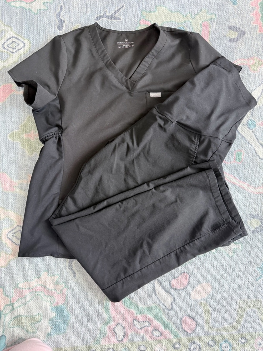 Black Scrub Set - Maternity